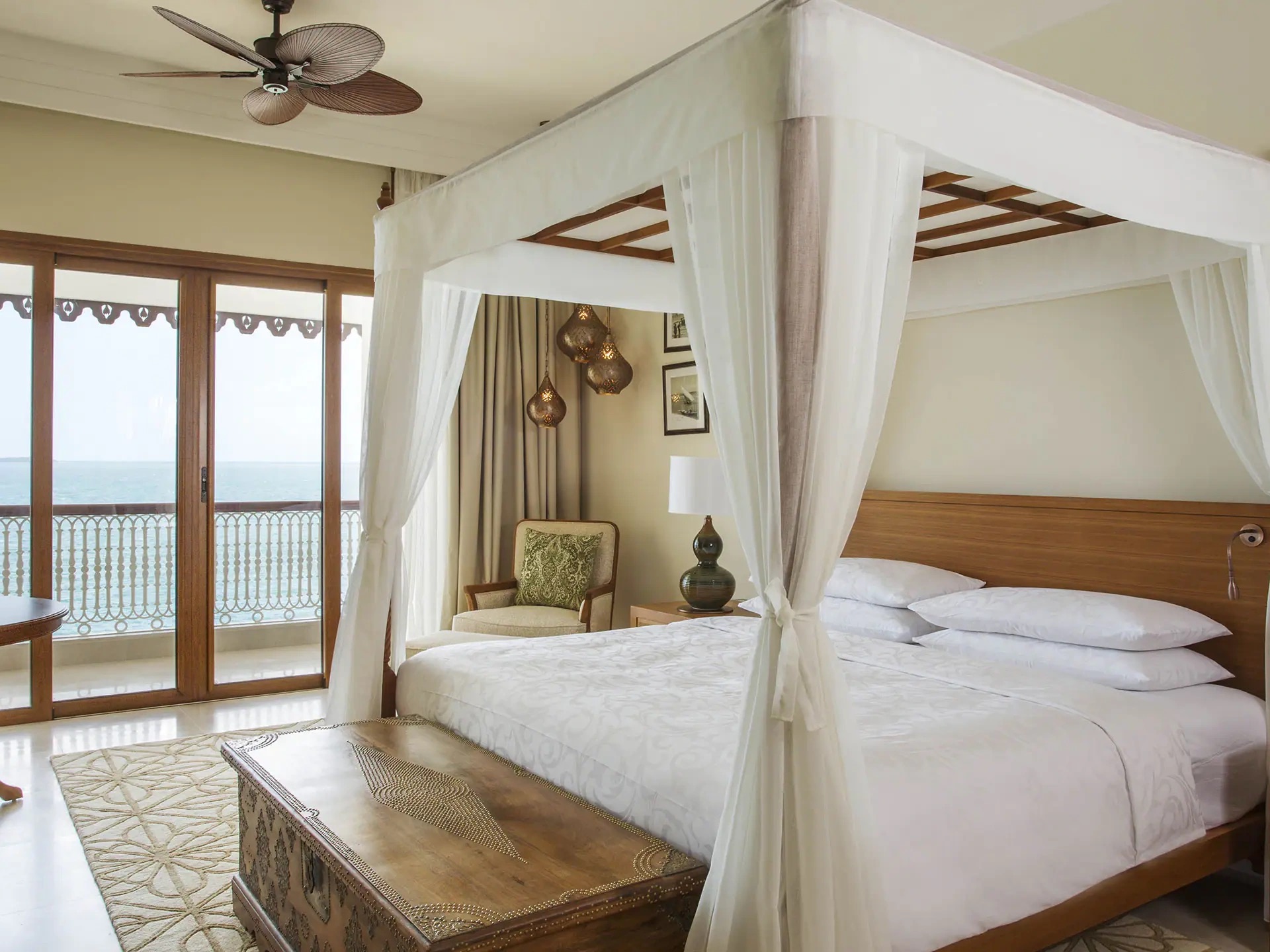 A seafront hotel in Stone Town, Zanzibar